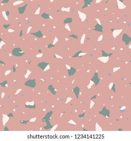 Seamless abstract terrazzo pattern