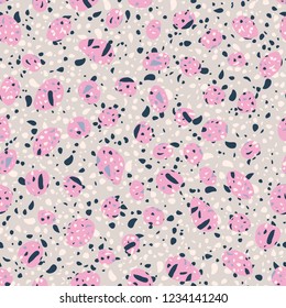 Seamless abstract terrazzo pattern
