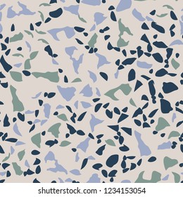Seamless abstract terrazzo pattern