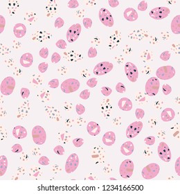 Seamless abstract terrazzo pattern