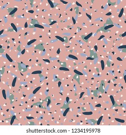 Seamless abstract terrazzo pattern