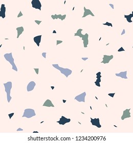 Seamless abstract terrazzo pattern