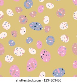 Seamless abstract terrazzo pattern