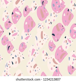 Seamless abstract terrazzo pattern