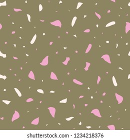 Seamless abstract terrazzo pattern