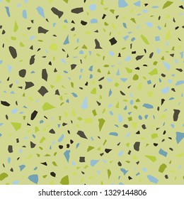 Seamless abstract terrazzo pattern.
Terrazzo flooring vector seamless pattern. Texture of floor, composed of different kind of stone.