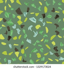 Seamless abstract terrazzo pattern.
Terrazzo flooring vector seamless pattern. Texture of floor, composed of different kind of stone.