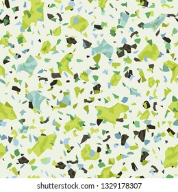 Seamless abstract terrazzo pattern.
Terrazzo flooring vector seamless pattern. Texture of floor, composed of different kind of stone.