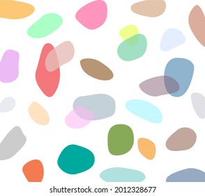 Seamless abstract terrazzo pattern for print. Texture stone background, backdrop, wallpaper design. Tiles and rocks modern illustration. Modern textile geometric trendy decoration. Vector EPS10.