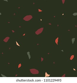 Seamless abstract terrazzo pattern. Stone texture.