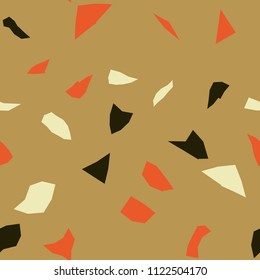 Seamless abstract terrazzo pattern. Stone texture.