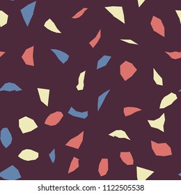 Seamless abstract terrazzo pattern. Stone texture.