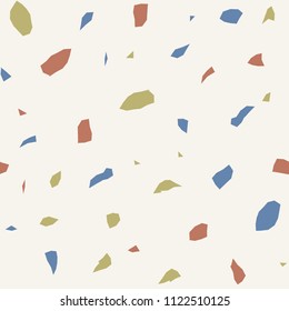 Seamless abstract terrazzo pattern. Stone texture.