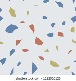 Seamless abstract terrazzo pattern. Stone texture.