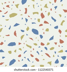Seamless abstract terrazzo pattern. Stone texture.