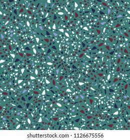 Seamless abstract terrazzo pattern. Stone texture.