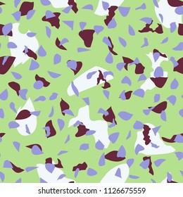 Seamless abstract terrazzo pattern. Stone texture.