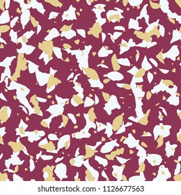 Seamless abstract terrazzo pattern. Stone texture.