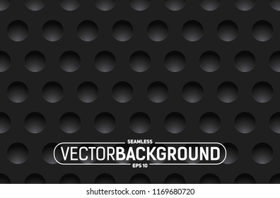 Seamless abstract texture background with round cavities