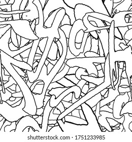Nahtlose abstrakte Textur. Schwarz-Weiß-Hintergrund