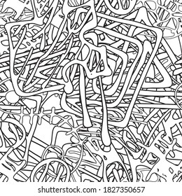 Una textura abstracta sin inconvenientes. Fondo de repetición en blanco y negro