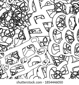 Una textura abstracta sin inconvenientes. Fondo de repetición en blanco y negro