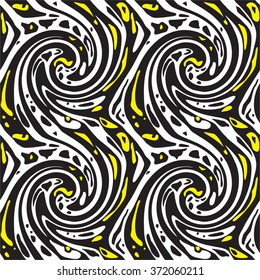 Seamless abstract texture with contrasting patches of color, twisted spiral