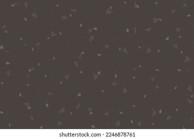 Seamless Abstract Texture. Gray Marble Stone Background. Mosaic Wall Granite Pattern. Vector Venetian Italian Design. Terrazzo Color Marble Material. Brown Concrete Irregular Art. Floor Terrazzo Print