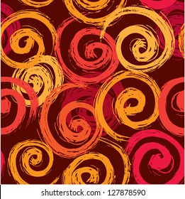 Seamless abstract texture with hand drawn circles