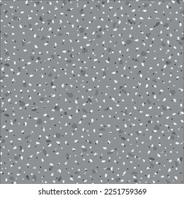 Seamless Abstract Texture. Marble Venetian Italian Design. Mosaic Wall Italian Pattern. Terrazzo Stone Marble Texture. Gray Vector White Background. Stone Concrete Irregular Art. Floor Terrazzo Print