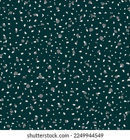 Seamless Abstract Texture. Terrazzo Glass Vector Pattern. Vector Wall Granite Pattern. Marble Terrazzo Italian Design. Gray Mosaic Glass Background. Floor Wrapping Irregular Art. Stone Venetian Print