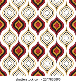 Fondo texturizado abstracto y sin inconvenientes. Patrón étnico de Ikat, patrón chino, alfombra de tela adorno nativos de papel pintado diseño de ilustración vectorial.

