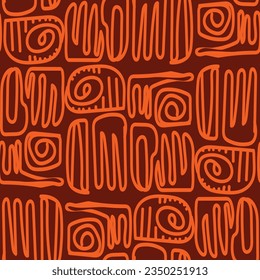 Seamless abstract textured background. Ikat ethnic pattern,Chinese pattern, Fabric carpet ornament native textile wallpaper vector illustration design.
