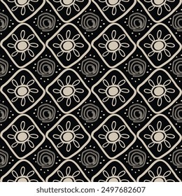 Seamless abstract textured background. Ikat ethnic pattern, Fabric carpet ornament native textile,Chinese pattern, wallpaper vector illustration design.
