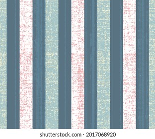 Seamless abstract textured summer striped pattern, blue with turquoise stripe on a white background,