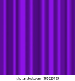 Seamless abstract theater curtain background. Monocolor. Violet. Vector Illustration. EPS10
