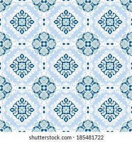 Seamless abstract tiled pattern vector
