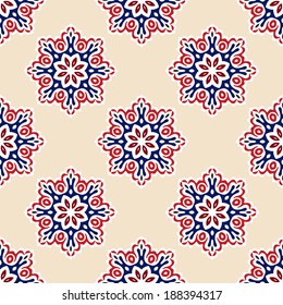 Seamless abstract tiled pattern vector