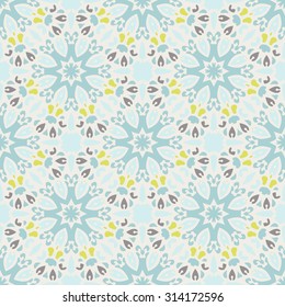 Seamless abstract tiled pattern vector. Geometric classical damask ornament