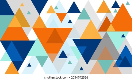 Seamless abstract triangle colorful vector illustration