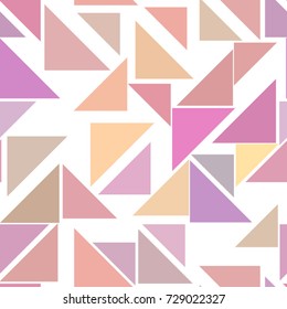 Seamless abstract triangle lines geometric pattern, colorful & artistic for graphic design, catalog, textile or texture printing & background. Vector illustration graphic.