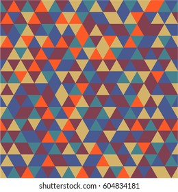 Seamless abstract triangle vector background pattern retro