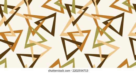 Seamless abstract triangles chain pattern. Vector Illustration.