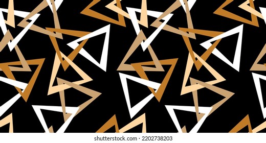 Seamless abstract triangles chain pattern. Vector Illustration.
