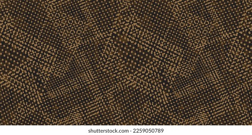 Seamless abstract triangles chain pattern. Vector Illustration. brown gold