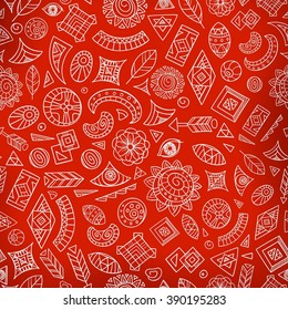 seamless abstract or tribal ethnic pattern, vector illustration