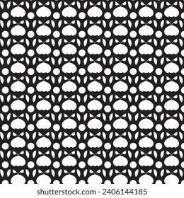 seamless abstract tribal owl pattern