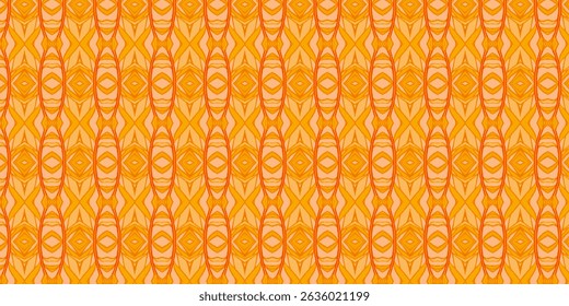 Seamless Abstract Tribal Pattern in Blue and Purple Tones