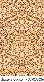 Seamless abstract tribal pattern. Hand drawn ethnic texture, vector illustration in bright tones.