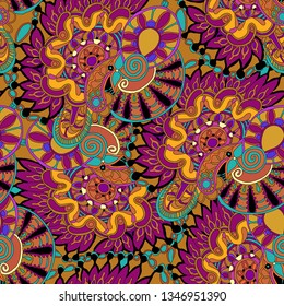 Seamless abstract tribal pattern. Trend fashion textile surface print for interior decor, womenswear, cover, gifts.